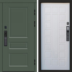 Входная дверь Termo-Door Смарт Орегон Green - Престиж бежевый матовый