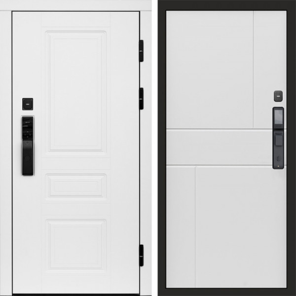 Входная дверь Termo-Door Смарт Орегон White - Горизонт белый