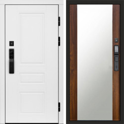 Входная дверь Termo-Door Смарт Орегон White - Зеркало дуб