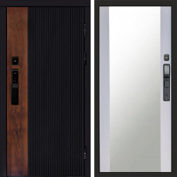 Входная дверь Termo-Door Смарт Престиж - Зеркало белый софт