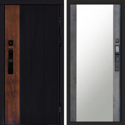 Входная дверь Termo-Door Смарт Престиж - Зеркало бетон темный