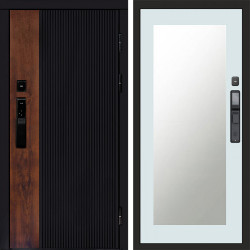 Входная дверь Termo-Door Смарт Престиж - Зеркало Триумф Белый софт