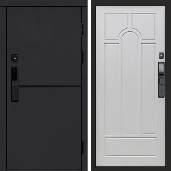 Входная дверь Termo-Door Смарт Тренд Black - Арка лиственница