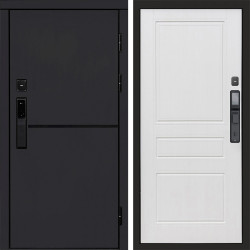 Входная дверь Termo-Door Смарт Тренд Black - Классика белое дерево