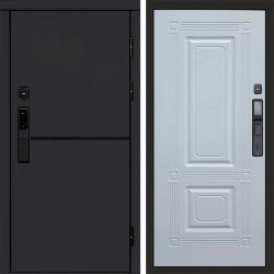 Входная дверь Termo-Door Смарт Тренд Black - Мадрид Белый софт