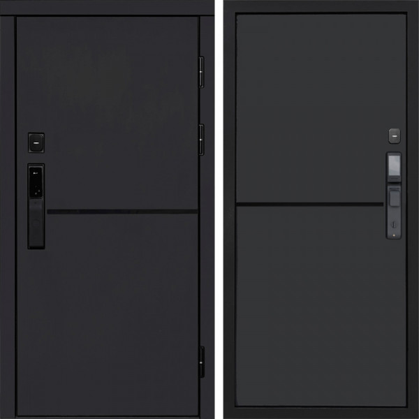 Входная дверь Termo-Door Смарт Тренд Black - Нео Графит