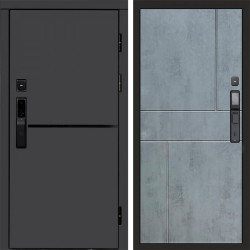 Входная дверь Termo-Door Смарт Тренд Графит - Горизонт бетон темный