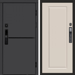 Входная дверь Termo-Door Смарт Тренд Графит - Гранд Слоновая кость