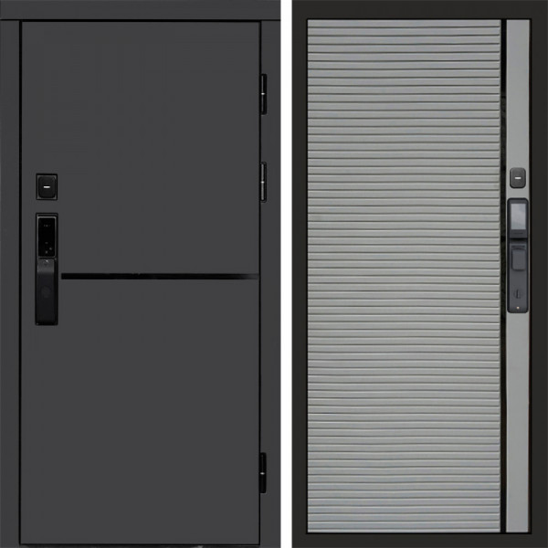 Входная дверь Termo-Door Смарт Тренд Графит - Porte Grey софт