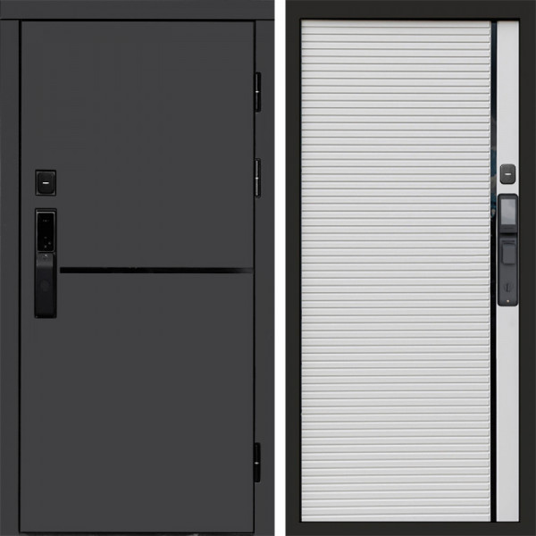 Входная дверь Termo-Door Смарт Тренд Графит - Porte white