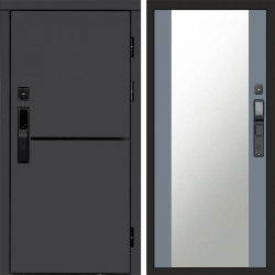 Входная дверь Termo-Door Смарт Тренд Графит - Зеркало Grey Софт