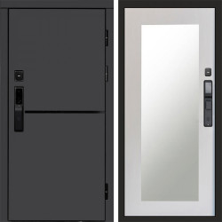 Входная дверь Termo-Door Смарт Тренд Графит - Зеркало Триумф лиственница