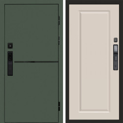 Входная дверь Termo-Door Смарт Тренд Green - Гранд Слоновая кость