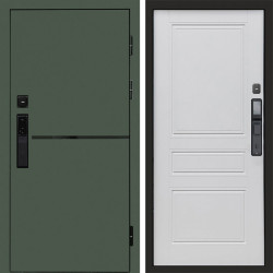 Входная дверь Termo-Door Смарт Тренд Green - Классика белое дерево