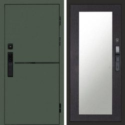 Входная дверь Termo-Door Смарт Тренд Green - Зеркало Триумф венге