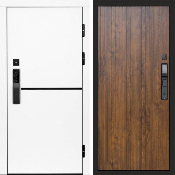Входная дверь Termo-Door Смарт Тренд White - Flat Дуб