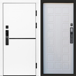 Входная дверь Termo-Door Смарт Тренд White - Престиж белое дерево