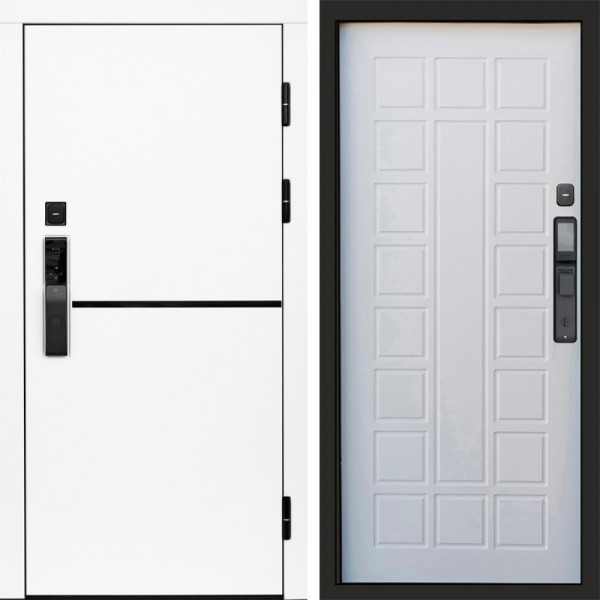 Входная дверь Termo-Door Смарт Тренд White - Престиж белое дерево