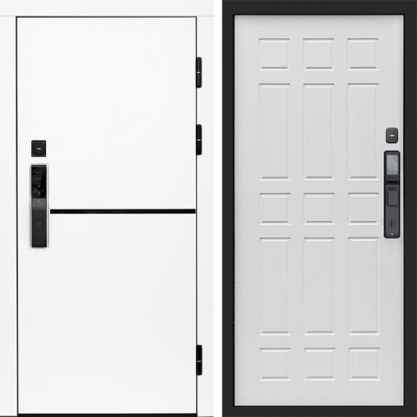 Входная дверь Termo-Door Смарт Тренд White - Спарта белое дерево
