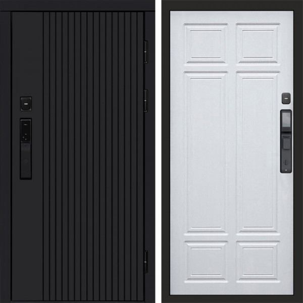 Входная дверь Termo-Door Смарт Твист Black - Без серии Лиственница премиум