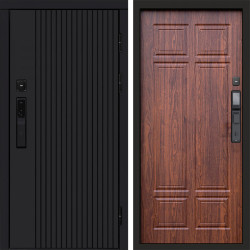 Входная дверь Termo-Door Смарт Твист Black - Без серии Орех премиум