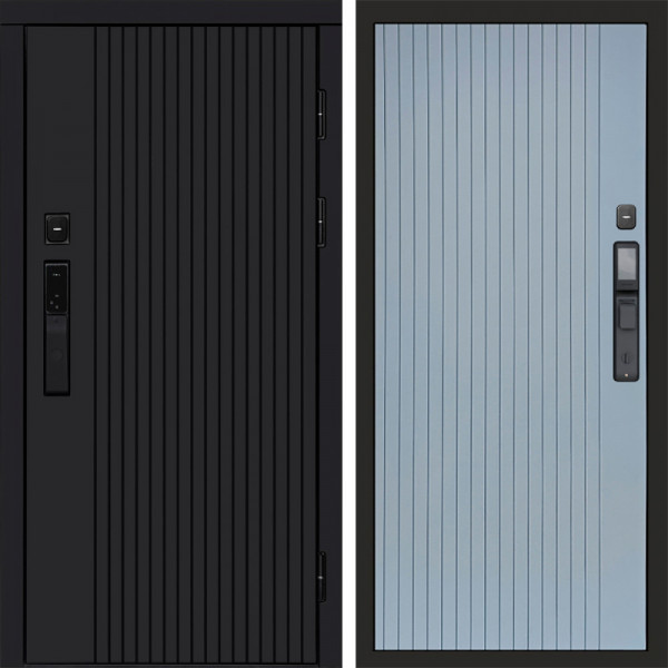 Входная дверь Termo-Door Смарт Твист Black - Flat Grey софт