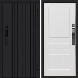 Входная дверь Termo-Door Смарт Твист Black - Классика белое дерево