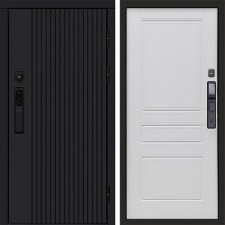 Входная дверь Termo-Door Смарт Твист Black - Классика белый матовый
