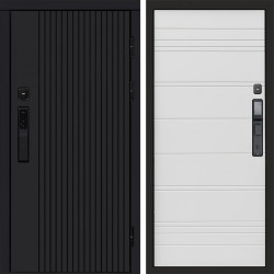 Входная дверь Termo-Door Смарт Твист Black - Лучи White line