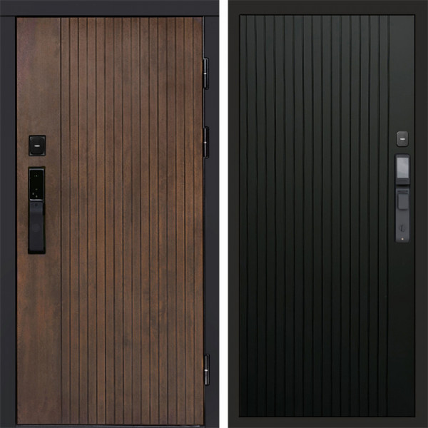 Входная дверь Termo-Door Смарт Твист Ультра - Flat Черный кварц