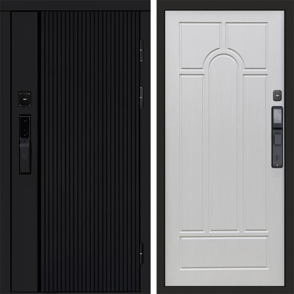 Входная дверь Termo-Door Смарт Урбан Black - Арка лиственница