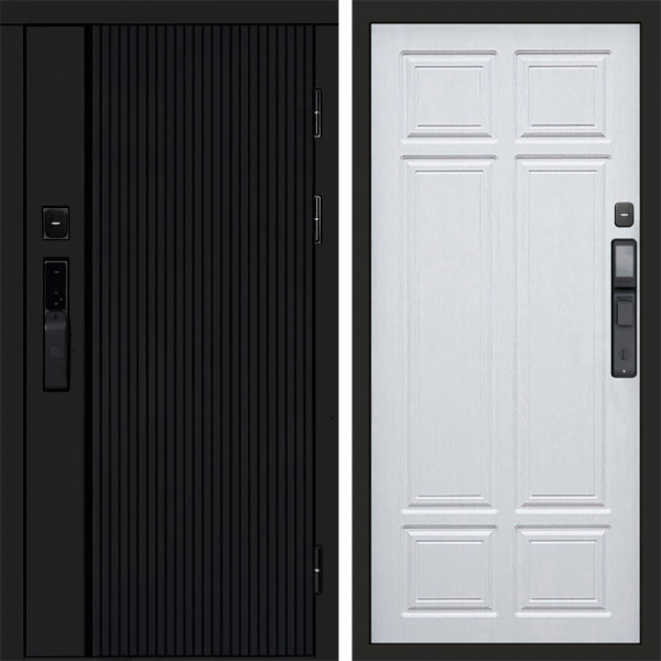 Входная дверь Termo-Door Смарт Урбан Black - Без серии Лиственница премиум