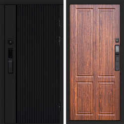 Входная дверь Termo-Door Смарт Урбан Black - Без серии Орех стандарт