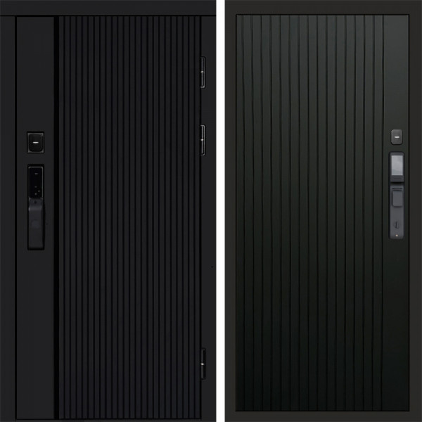 Входная дверь Termo-Door Смарт Урбан Black - Flat Черный кварц
