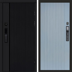 Входная дверь Termo-Door Смарт Урбан Black - Flat Grey софт