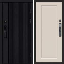 Входная дверь Termo-Door Смарт Урбан Black - Гранд Слоновая кость