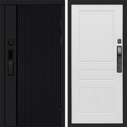 Входная дверь Termo-Door Смарт Урбан Black - Классика белое дерево