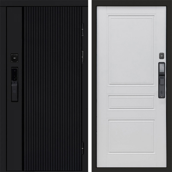 Входная дверь Termo-Door Смарт Урбан Black - Классика белый матовый