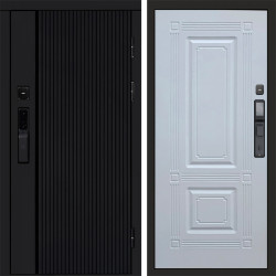 Входная дверь Termo-Door Смарт Урбан Black - Мадрид Белый софт