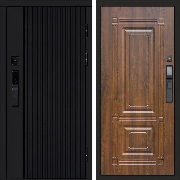 Входная дверь Termo-Door Смарт Урбан Black - Мадрид Дуб