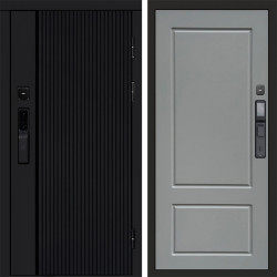 Входная дверь Termo-Door Смарт Урбан Black - Марсель Grey софт