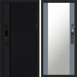 Входная дверь Termo-Door Смарт Урбан Black - Зеркало Grey Софт