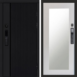 Входная дверь Termo-Door Смарт Урбан Black - Зеркало Триумф лиственница
