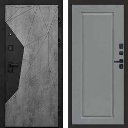 Входная дверь Termo-Door Авангард Бетон - Гранд Grey софт