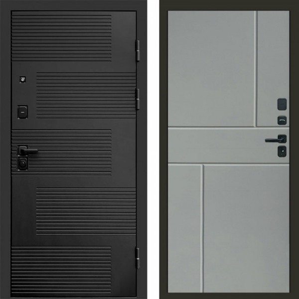 Входная дверь Termo-Door Фаворит - Горизонт Grey софт