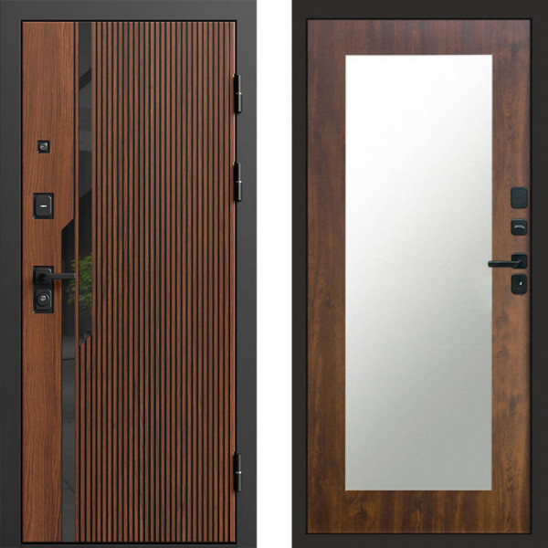 Входная дверь Termo-Door Флекс - Зеркало Триумф дуб