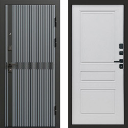 Входная дверь Termo-Door Граунд Грей - Классика белый матовый