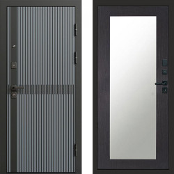 Входная дверь Termo-Door Граунд Грей - Зеркало Триумф венге