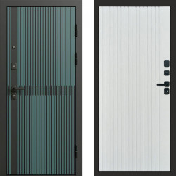 Входная дверь Termo-Door Граунд velutto verde - Flat Белый софт