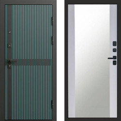Входная дверь Termo-Door Граунд velutto verde - Зеркало белый софт
